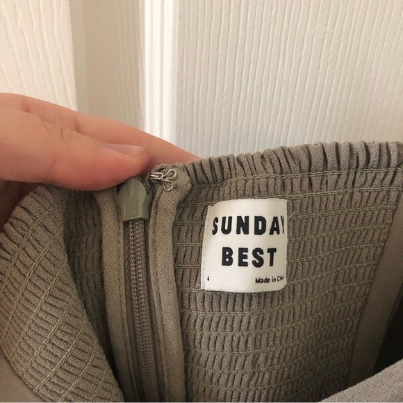 Sunday Best Mini Dress Sage - Picture 8 of 8